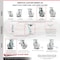 Service Caster 6 Inch Semi Steel Swivel Caster Set with Roller Bearings 2 Brakes SCC-30CS620-SSR-2-TLB-2 - alternate 3